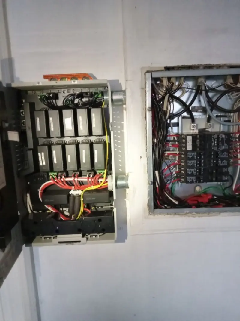 Electrical panel upgrade completed for Security Camera Wiring in Rosedale